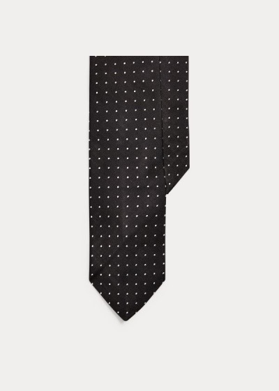 Men's Polo Ralph Lauren Dot Silk Repp Narrow Ties | 305816HMC